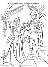 Coloring Pages Aurora Disney Princess Choose Board Prince sketch template