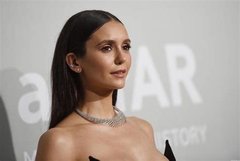 Hot Nina Dobrev Shows Off Her Deep Cleavage At The 27th Amfar Gala In