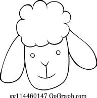 sheep head clip art royalty  gograph
