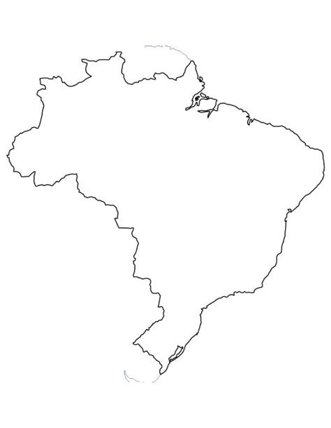 Map Of Brazil Coloring Page Download Free Map Of Brazil