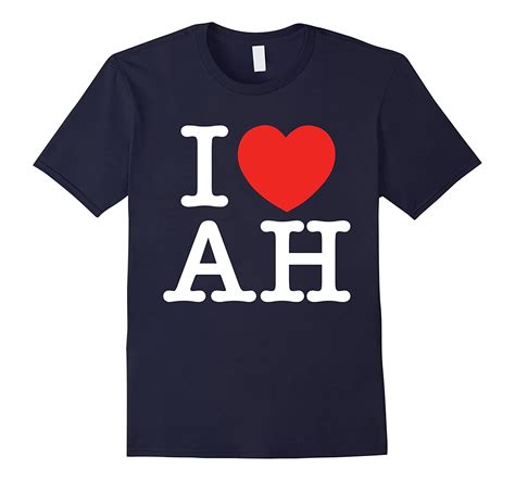 love heart ah initials letters acronym funny  shirt art artvinatee
