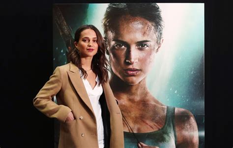 Alicia Vikander Unveils Tomb Raider Escape Room In London 03 04 2018