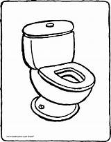 Toilet Coloring Pages Getdrawings sketch template