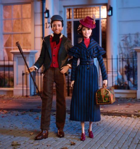 emily blunt and lin manuel miranda get barbie and ken dolls for mary poppins nerdist