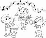 Singing Clipart School Coloring Children Google Playing Music Kids Pages Book Clipground Colouring Clip Sheets sketch template