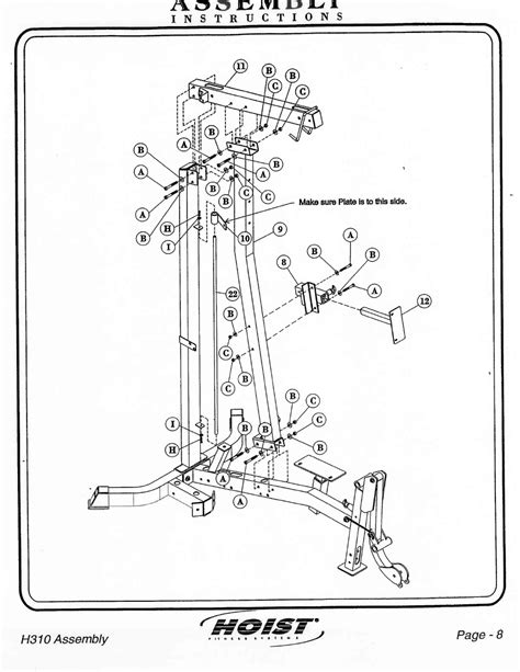 hoist fitness fitness equipment  users manual page      pages