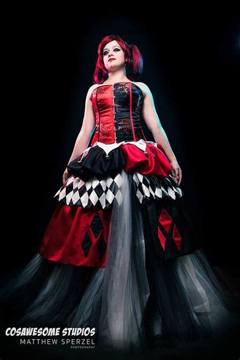 one of a kind harley quinn wedding dress by patternsoptional mix and match harley quinn cos
