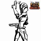 Wars Star Rebels Coloring Pages Sabine sketch template