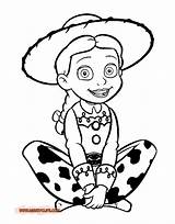 Jessie Toy Story Coloring Pages Disney Buzz Drawing Woody Lightyear Alien Printable Drawings Book Print Sitting Color Sheets Pixar Disneyclips sketch template