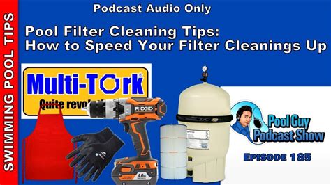 tips  cleaning  swimming pool filter fast easy youtube