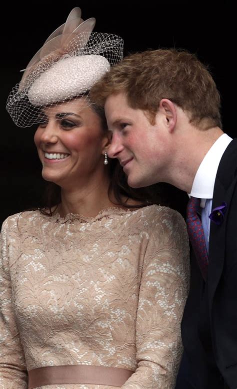 kate enjoys herself with her brother in law prince harry