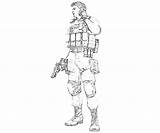 Chris Redfield Armored Capcom Marvel Vs Coloring Pages sketch template