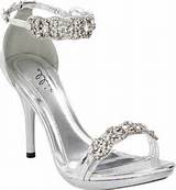 Extra Wide Silver Dress Sandals Pictures