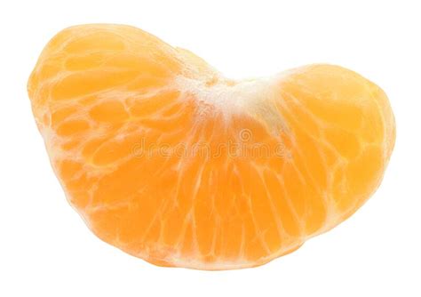 Fresh Peeled Tangerine Isolated On White Background Peeled Orange