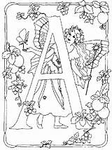 Alphabet Fairies Coloring Pages Fun Kids sketch template