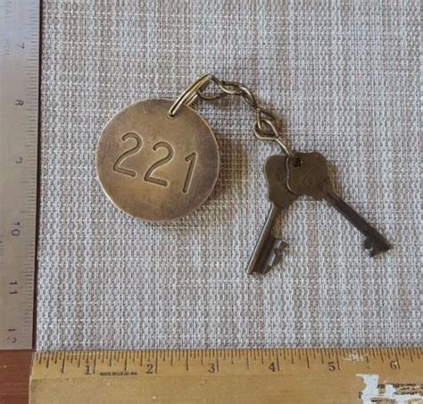 Three Vintage Hotel Room Fobs One Brass Vintage Hotels Vintage Keys