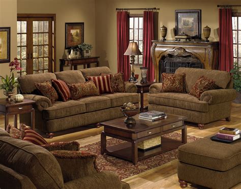 belmont stationary living room group  jackson furniture wolf