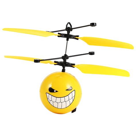infrared sensor hand induced flight emoji flying helicopter balls rc drone toys