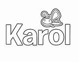 Karol Nombres sketch template