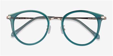 Hollie Round Teal Frame Glasses For Women Eyebuydirect