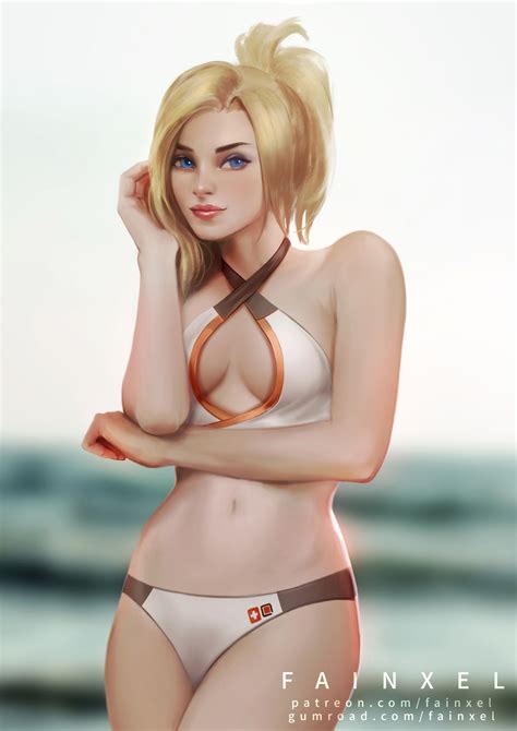 Mercy With Bikini By Fainxel Hentai Foundry