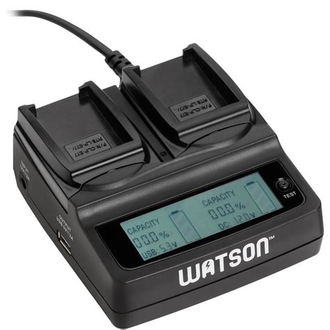 watson duo lcd charger   lp  battery plates   bh