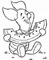 Coloring Piglet Pooh Winnie Sheet Colouring Print sketch template