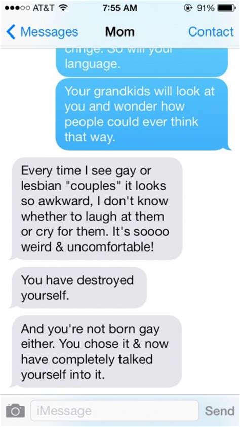 best new tumblr find texts from a homophobic mom sick chirpse