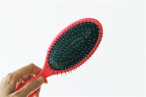 clean  hairbrush