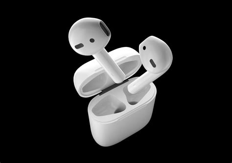 white airpods cgtrader