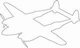 Silhouettes Lockheed sketch template