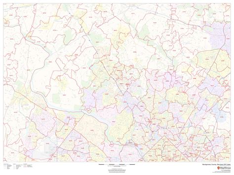 Montgomery County Map With Zip Codes World Map
