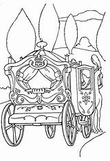 Coloring Cinderella Pages Carriage Printable Popular Coach Coloringhome sketch template