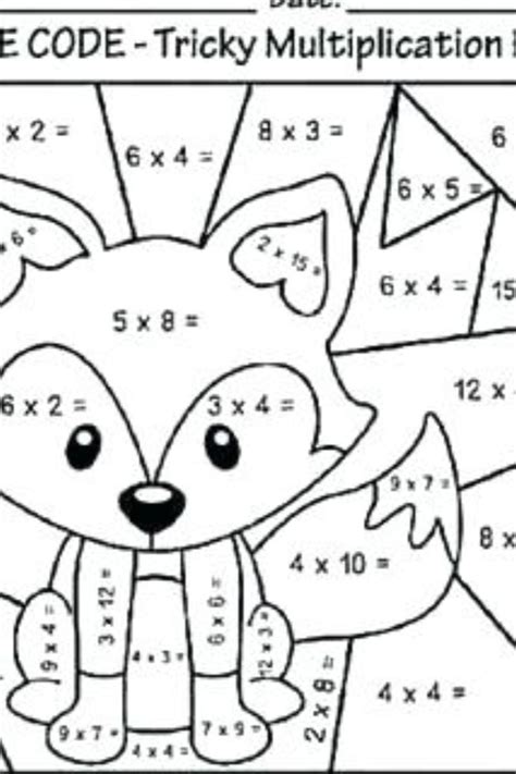 multiplication coloring worksheets multiplication color worksheets