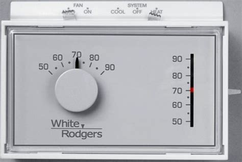 white rodgers fn  universal horizontal heatcool mechanical nonprogrammable  voltage