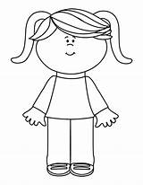 Girl Clipart Clip Outline Boy Girls Cartoon Cliparts Science Boys Coloring Little Library Baby Drawing Female Foldable Graphic Ipad Tools sketch template