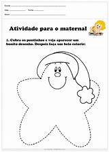 Maternal Atividade Pontinhos Cubra Lereaprender sketch template
