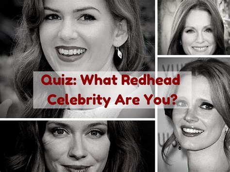 quiz what redhead celebrity are you — how to be a redhead red head