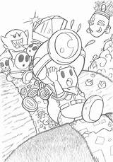 Toad Captain Coloring Pages Onward Deviantart Template sketch template