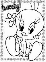Tweety Coloring Bird Pages Printable Kids Baby Colouring Cartoon Valentine Kleurplaat Disney sketch template