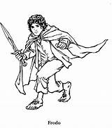 Frodo Herr Seigneur Anneaux Hobbit Des Coloriage Bilbo Baggins Ringe Malvorlagen Imprimer Gandalf Coloriages Ringue Legolas Lotr Besuchen Signore Anelli sketch template