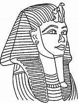 Tutankhamun Mummy Egyptian Egiziani Esfinge Getdrawings Tutankamón sketch template