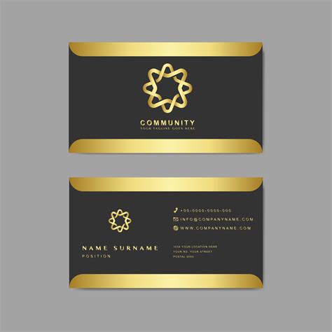 business card sample design template   vectors clipart