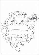 Coloring Pages Wedding Marry Weddings Popular sketch template