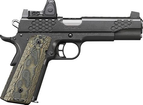 kimber  khx oi custom mm pistol  trijicon rmr red dot sight