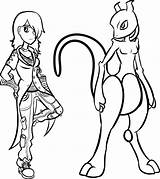 Mewtwo Coloring Pages Pokemon Mega Printable Color Getcolorings Patner Popular Clipartmag Drawing Getdrawings sketch template