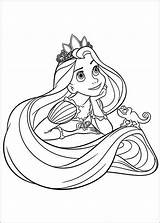 Rapunzel Coloring Pages Tangled Princess Easy Disney Printcolorcraft Dreaming Rider sketch template