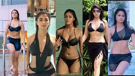 south indian actress hot bikini compilation indian actress bikini