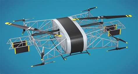 heavy lift drone skyf  model turbosquid