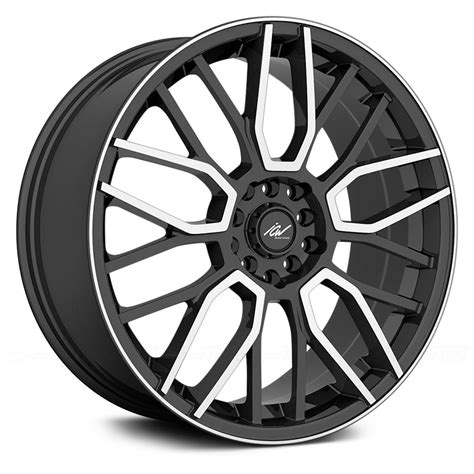icw racing drone wheels gloss black  machined accents rims